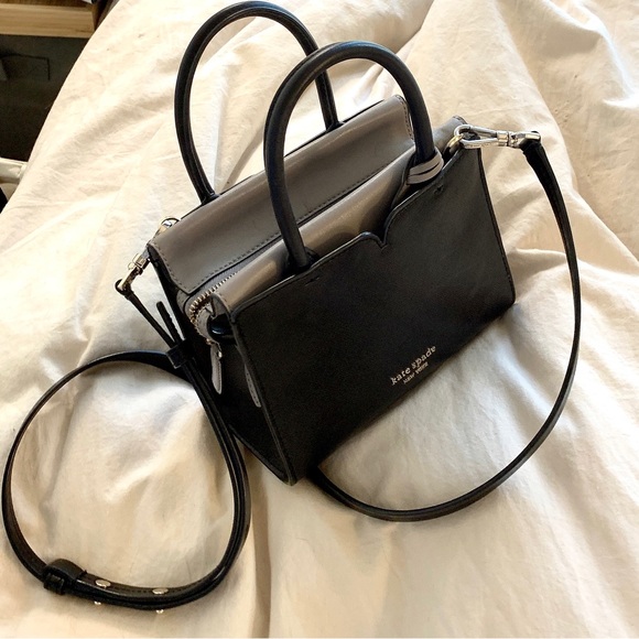 Kate Spade Black and Grey Crossbody bad - Picture 3 of 4